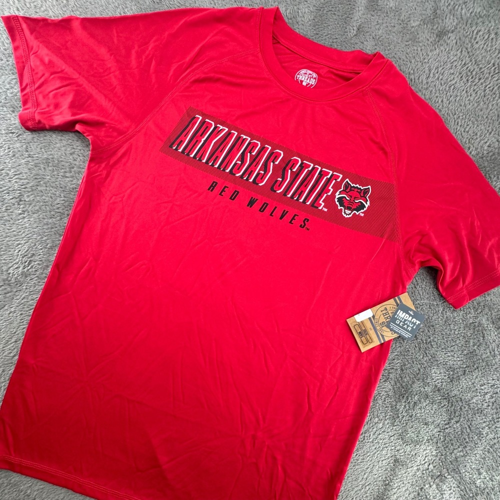 Arkansas State Red Wolves Rivalry Threads Mens Red Performance T-Shirt Size M